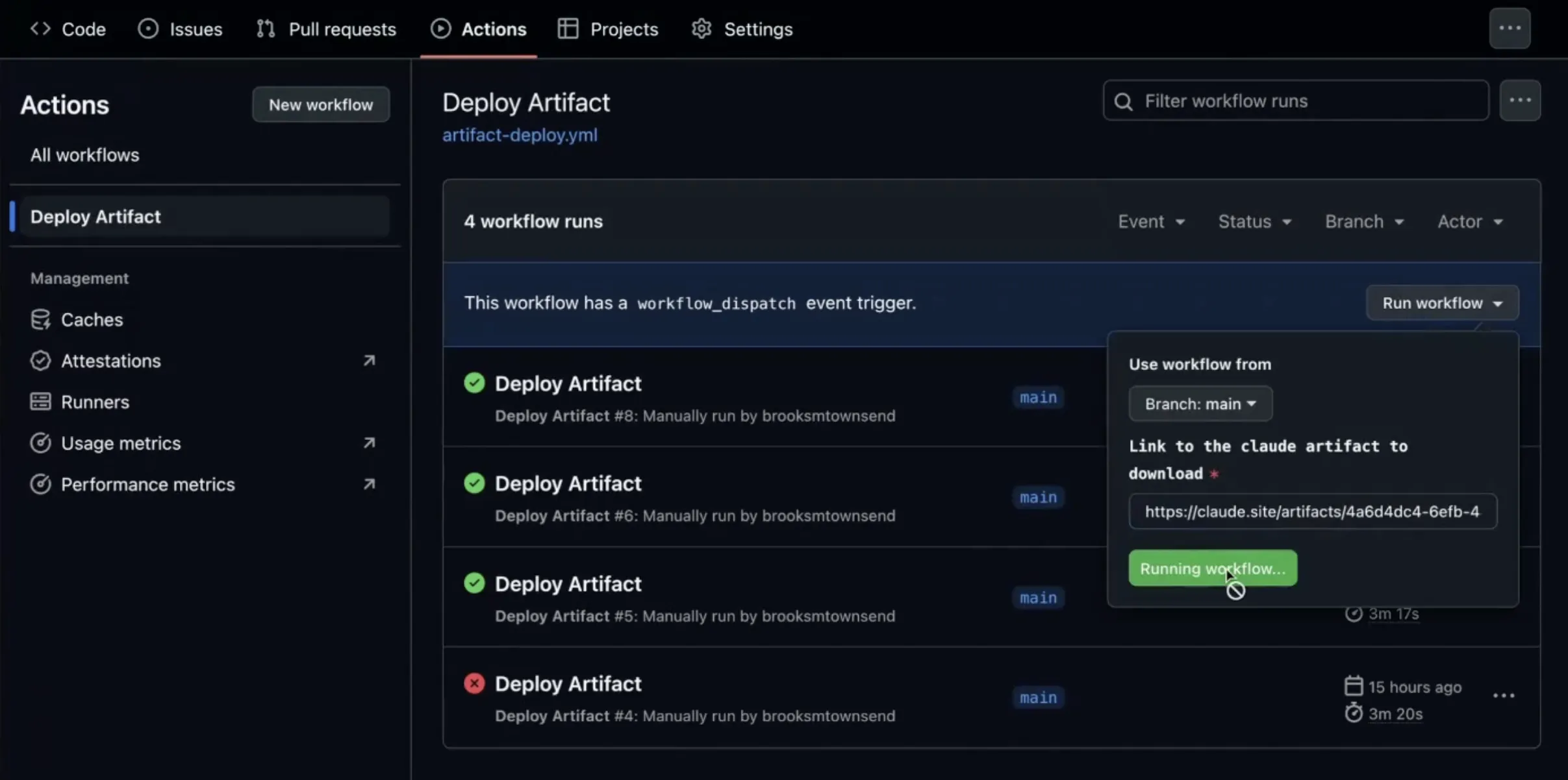artifact deployment