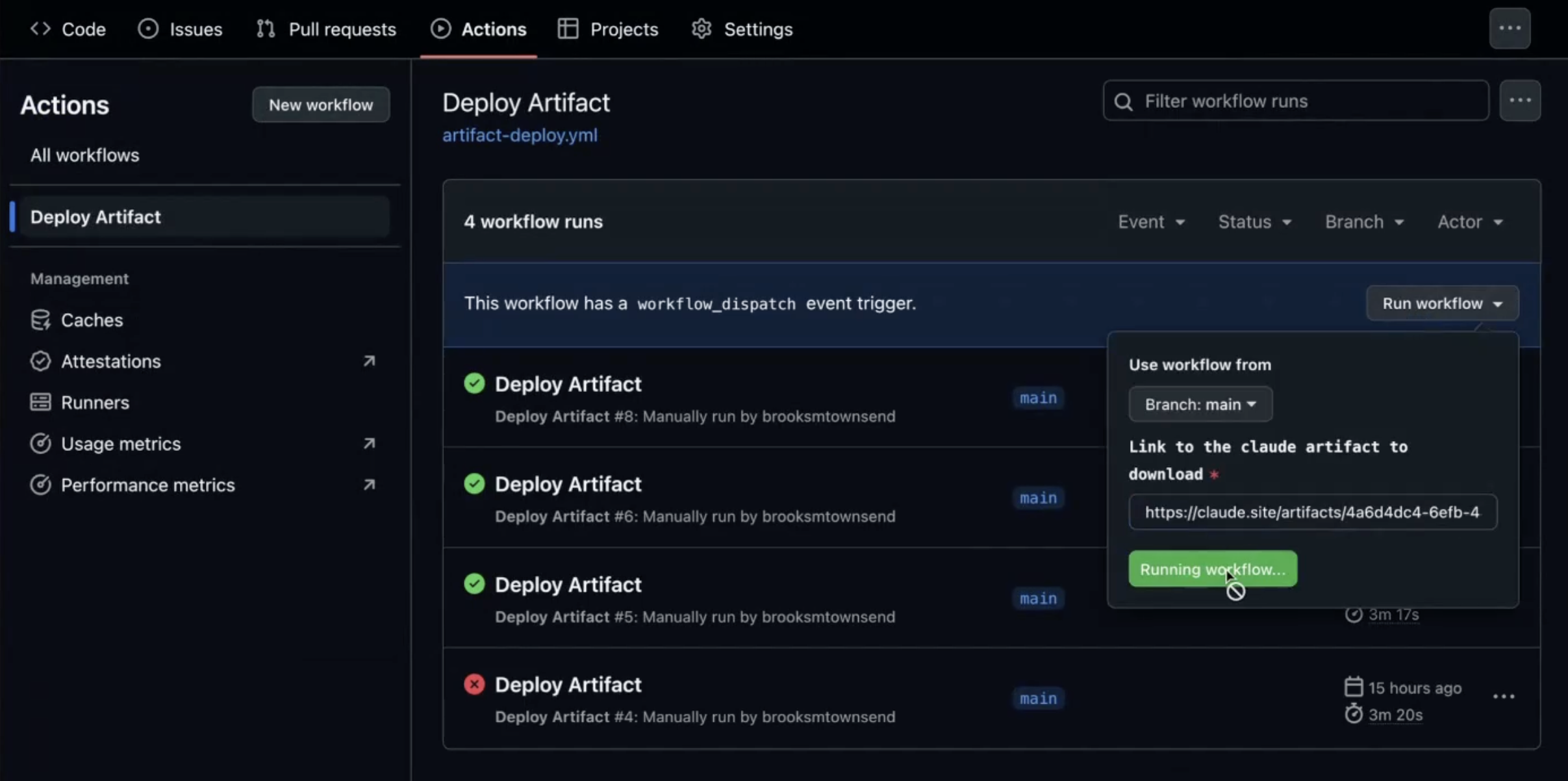 artifact deployment