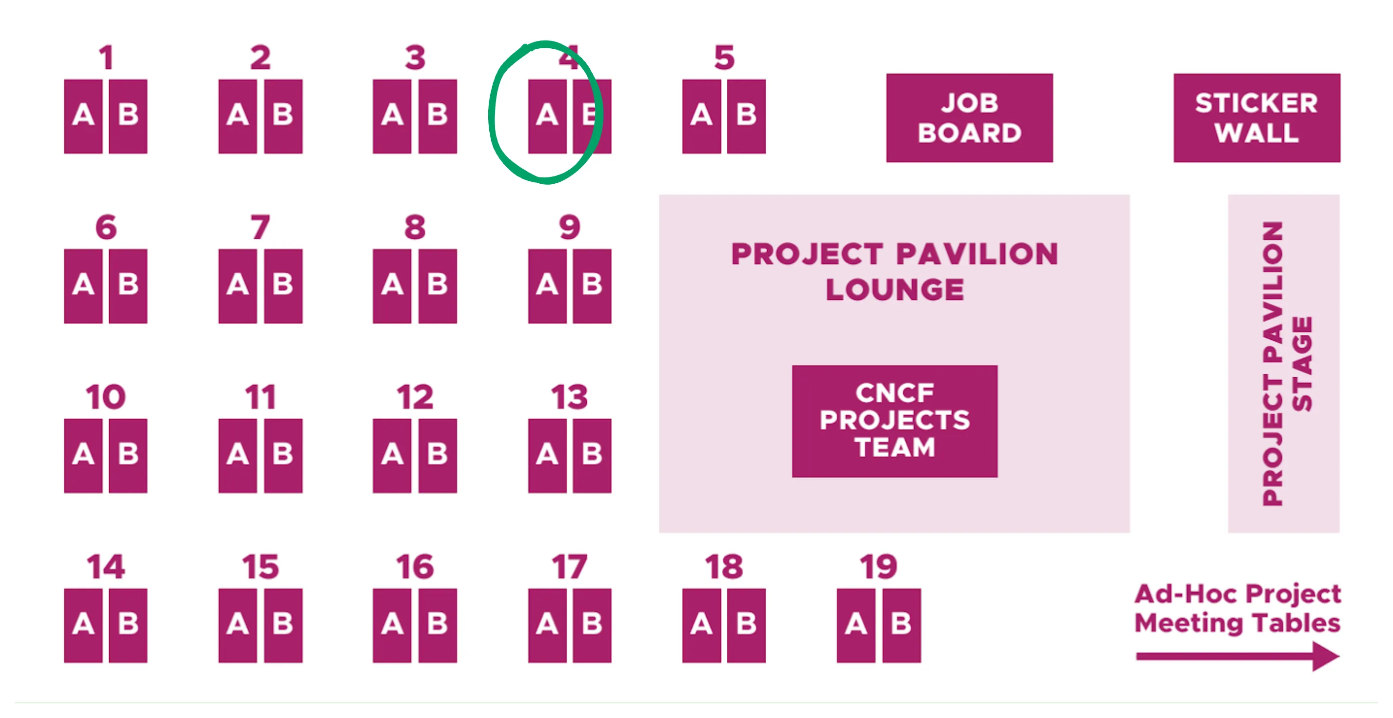 Project pavilion map
